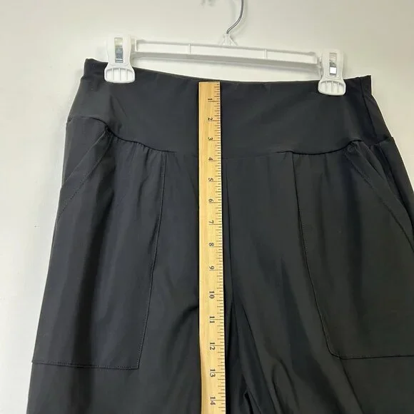 NEW Halara High Waisted Pocket Long Casual Shorts Women’s Size Medium Black - Picture 6 of 9